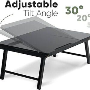 Unbranded Folding Lap Portable Laptop Desk Breakfast Bed Table Serving Tray